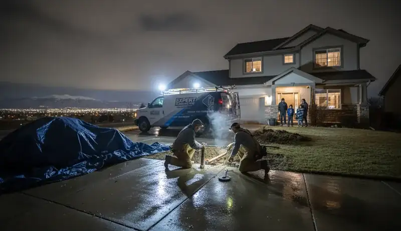 Expert Plumbing Pro - late-night-burst-pipe-repair-for-a-rockrimmon-family-home