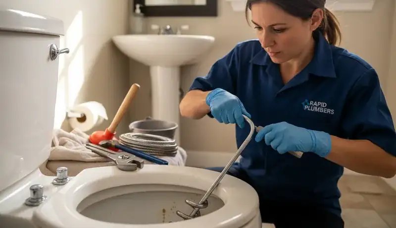 Expert Plumbing Pro - clogged-toilet-repair